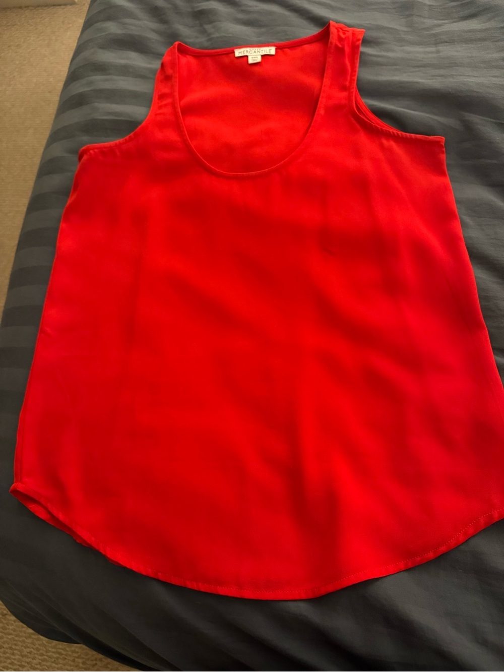 J. Crew Mercantile Women’s Red Sleeveless Scoop Neck Tank, Size XXS